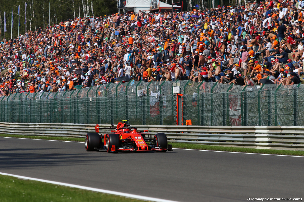 GP BELGIO, 31.08.2019 - Qualifiche, Charles Leclerc (MON) Ferrari SF90