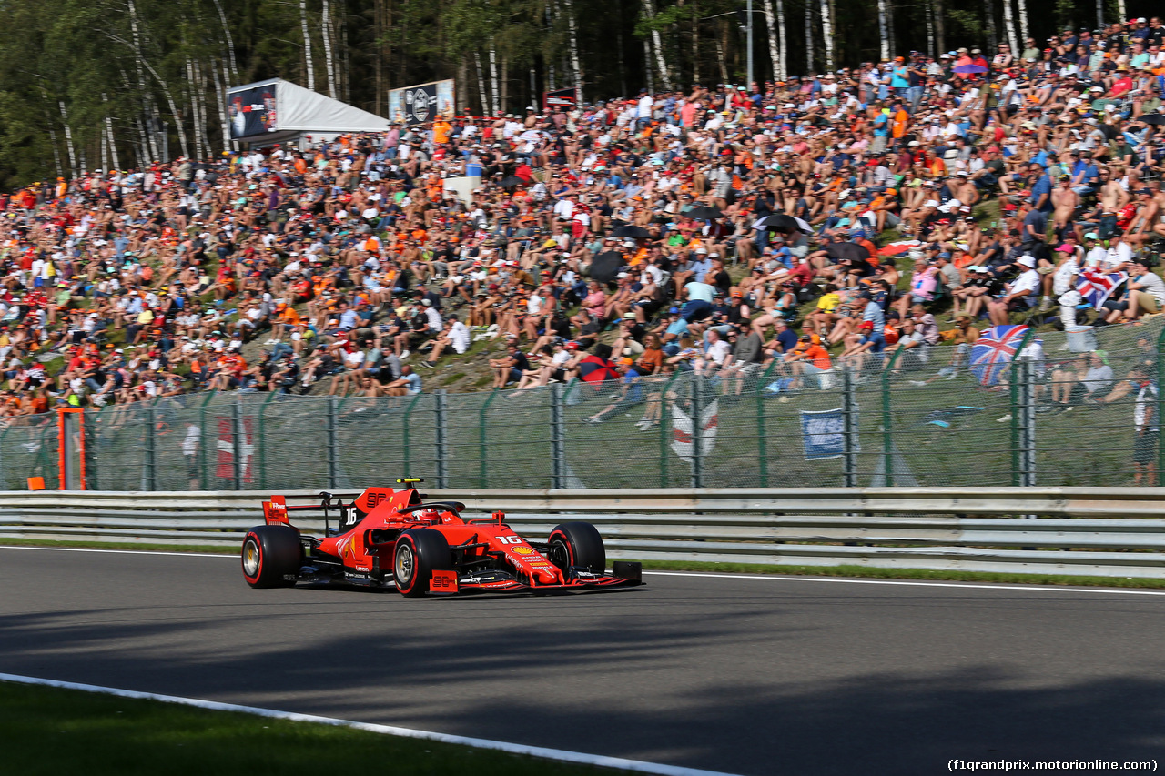GP BELGIO, 31.08.2019 - Qualifiche, Charles Leclerc (MON) Ferrari SF90
