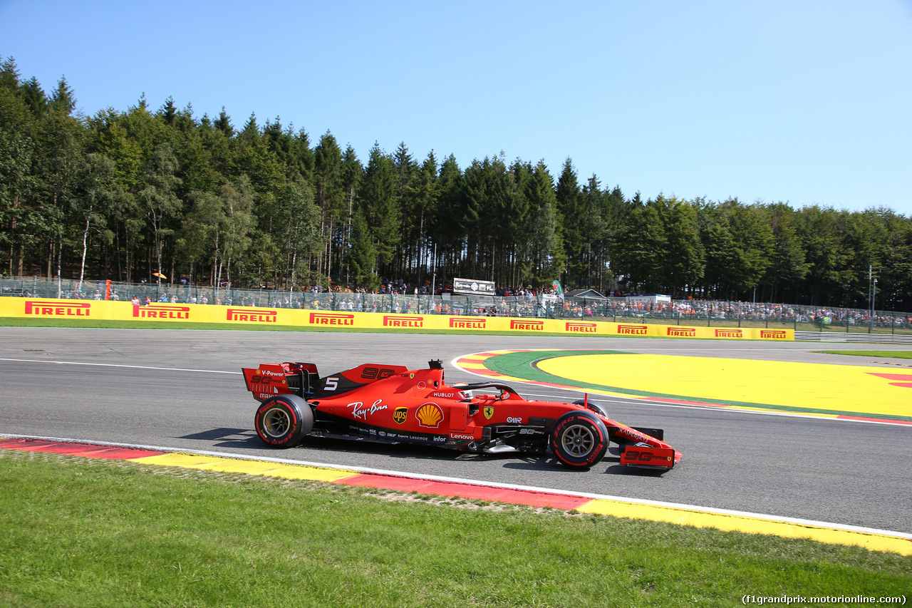 GP BELGIO, 31.08.2019 - Qualifiche, Sebastian Vettel (GER) Ferrari SF90