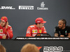 GP BELGIO, 31.08.2019 - Qualifiche, Conferenza Stampa, Sebastian Vettel (GER) Ferrari SF90, Sebastian Vettel (GER) Ferrari SF90 e Lewis Hamilton (GBR) Mercedes AMG F1 W10