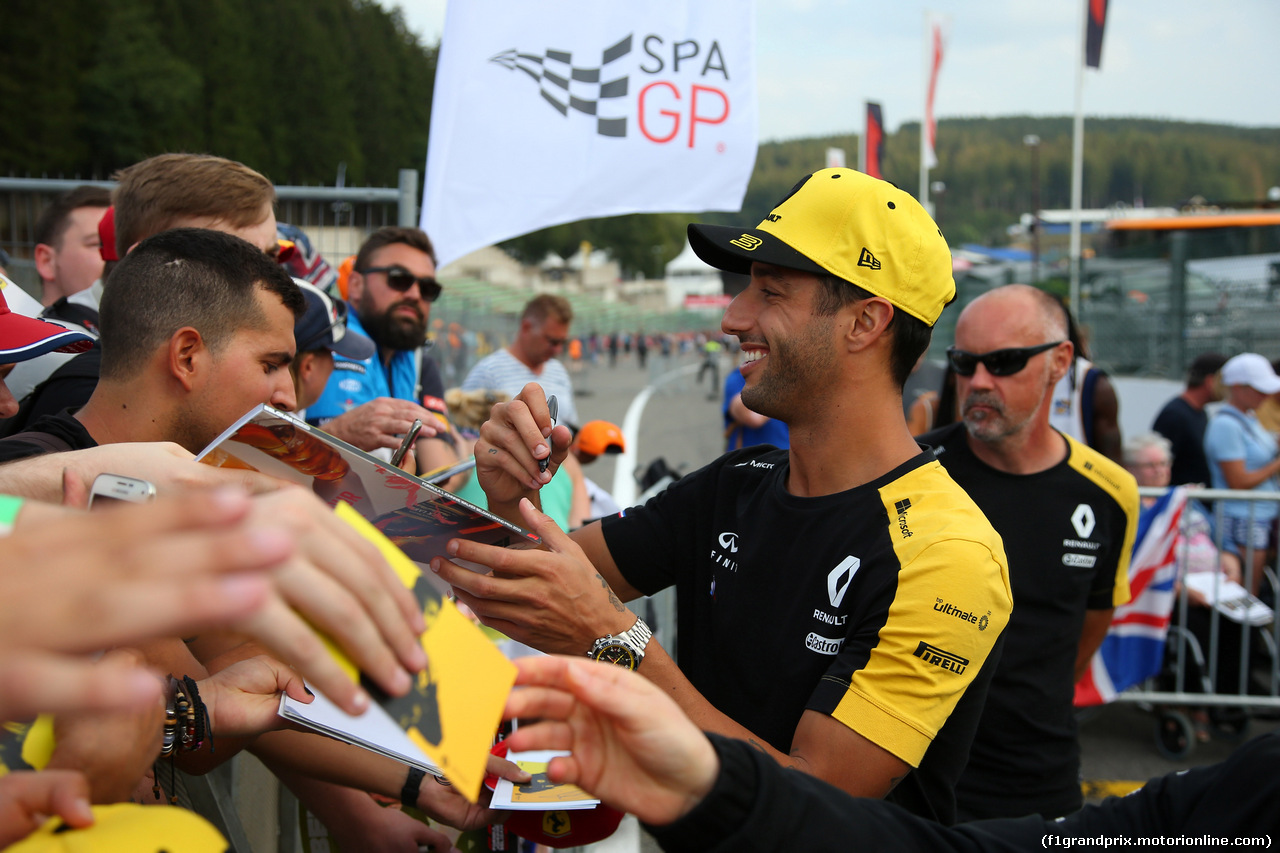 GP BELGIO, 29.08.2019 - Daniel Ricciardo (AUS) Renault Sport F1 Team RS19