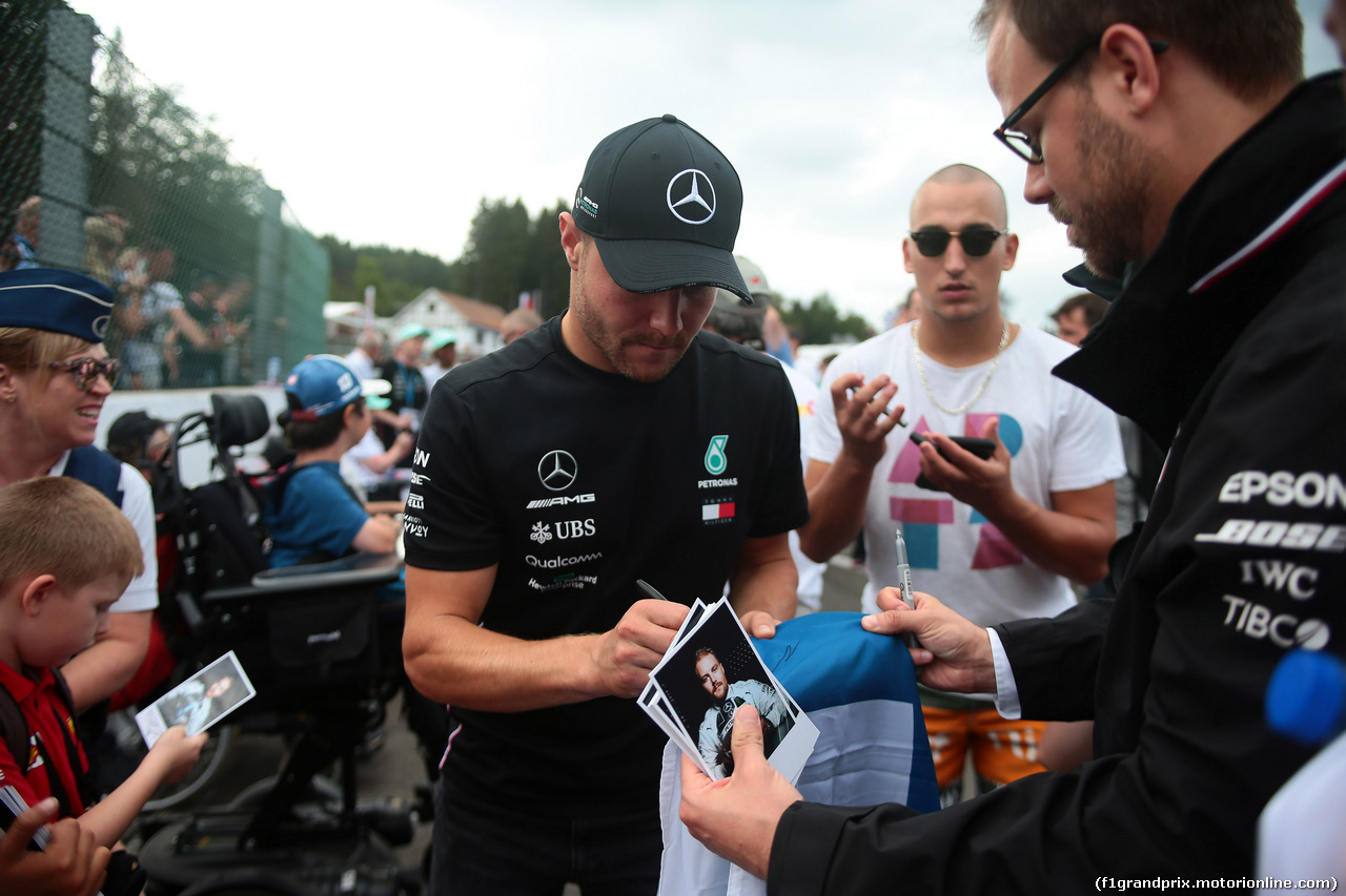 GP BELGIO, 29.08.2019 - Valtteri Bottas (FIN) Mercedes AMG F1 W010