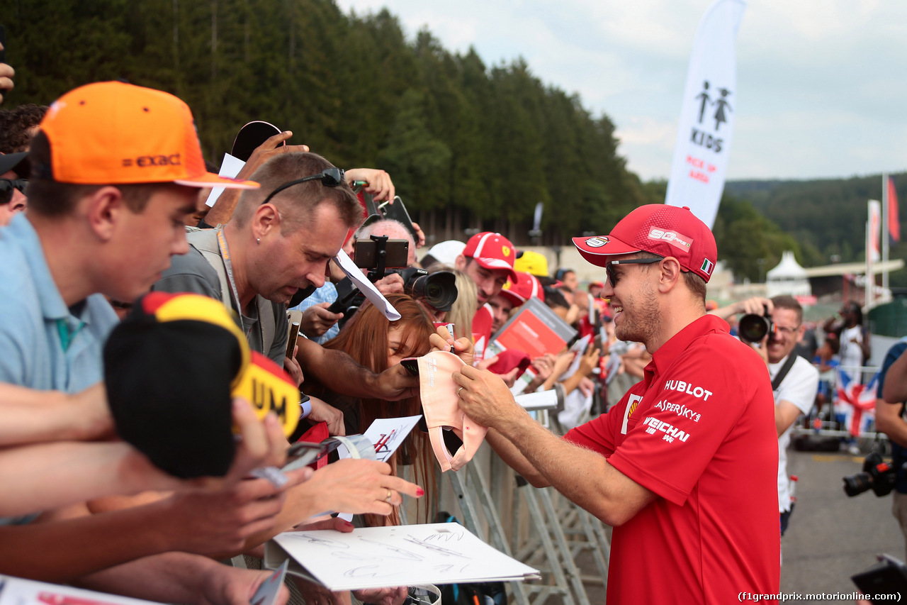 GP BELGIO, 29.08.2019 - Sebastian Vettel (GER) Ferrari SF90