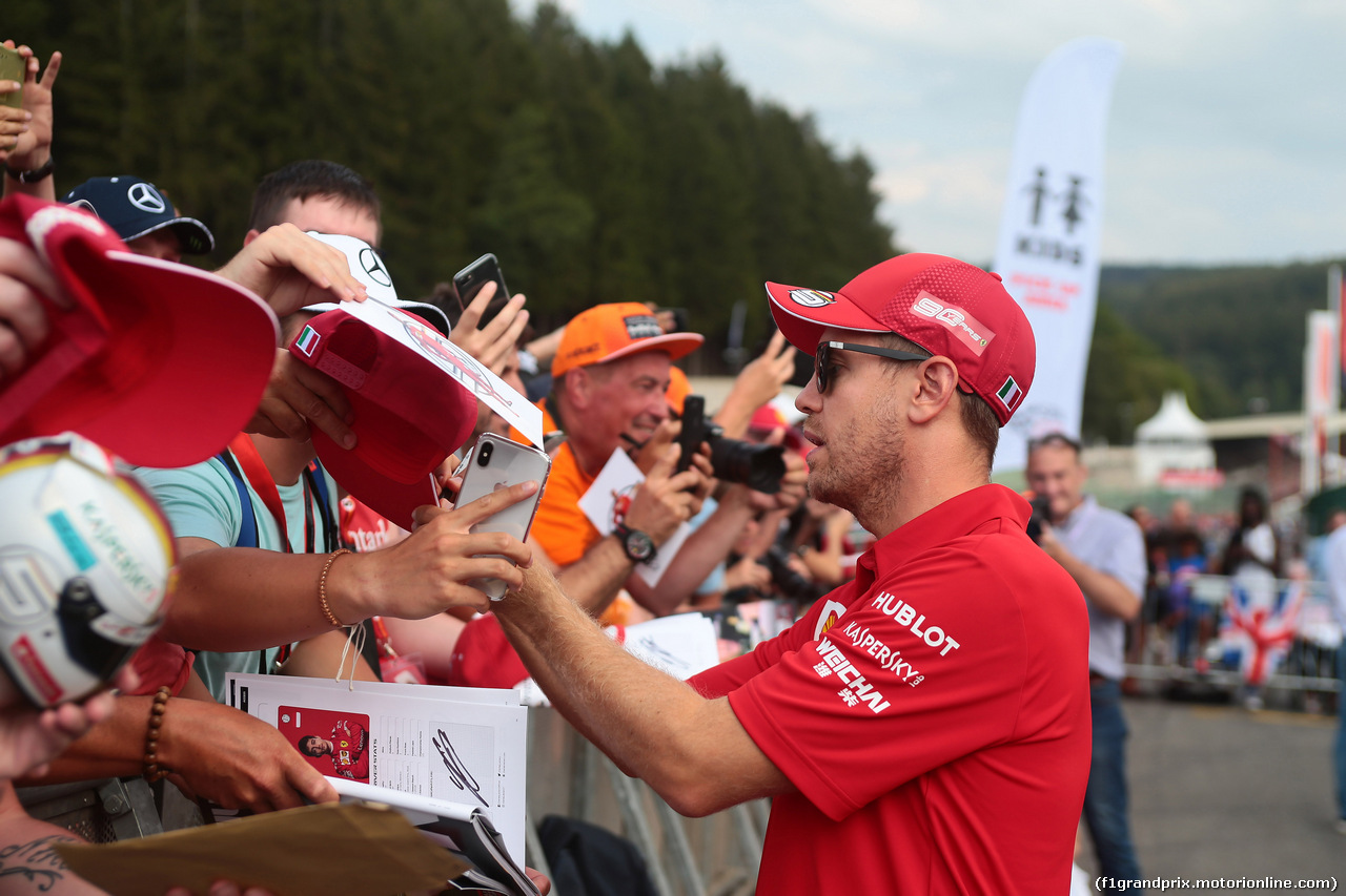 GP BELGIO, 29.08.2019 - Sebastian Vettel (GER) Ferrari SF90