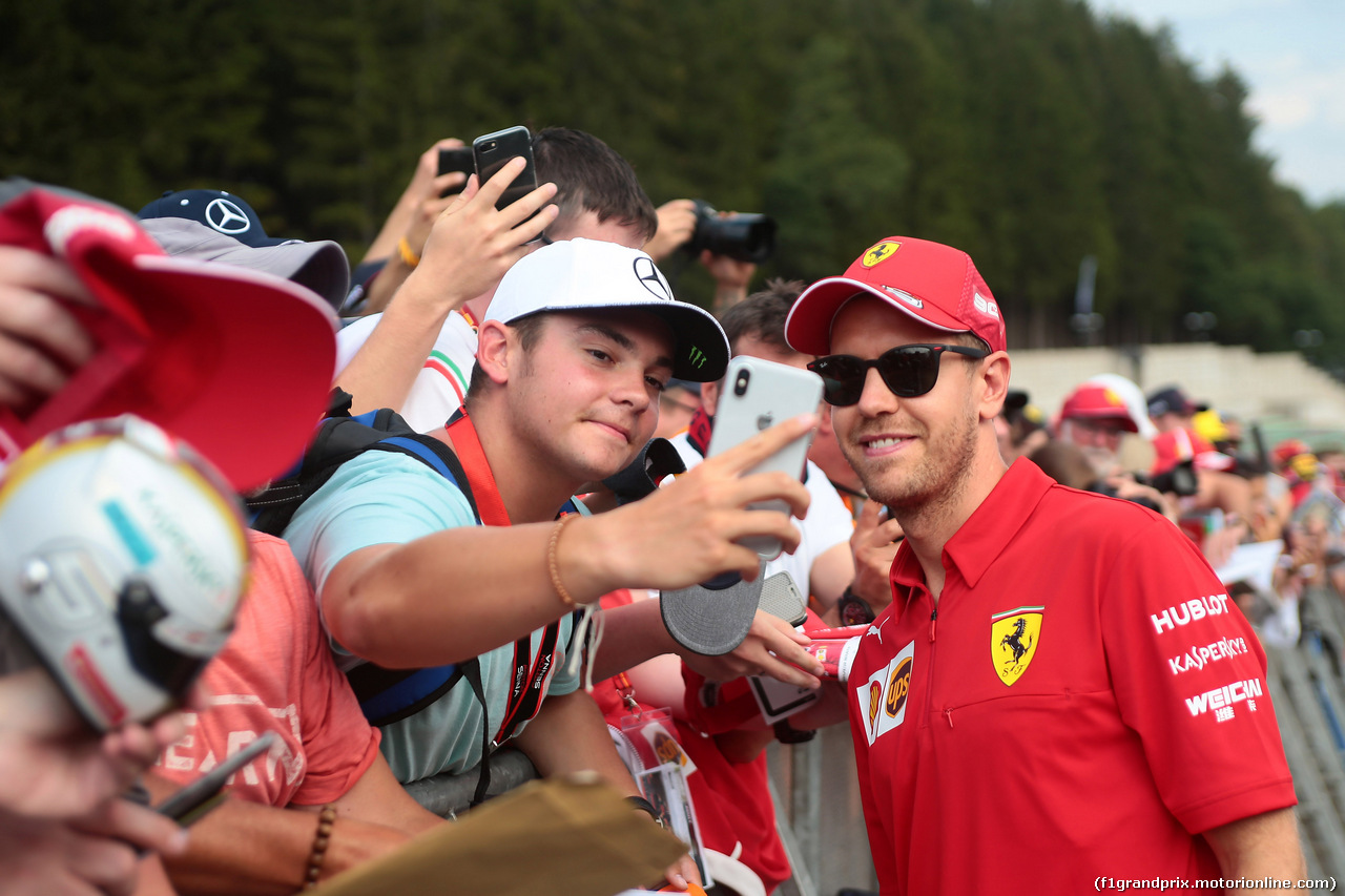 GP BELGIO, 29.08.2019 - Sebastian Vettel (GER) Ferrari SF90