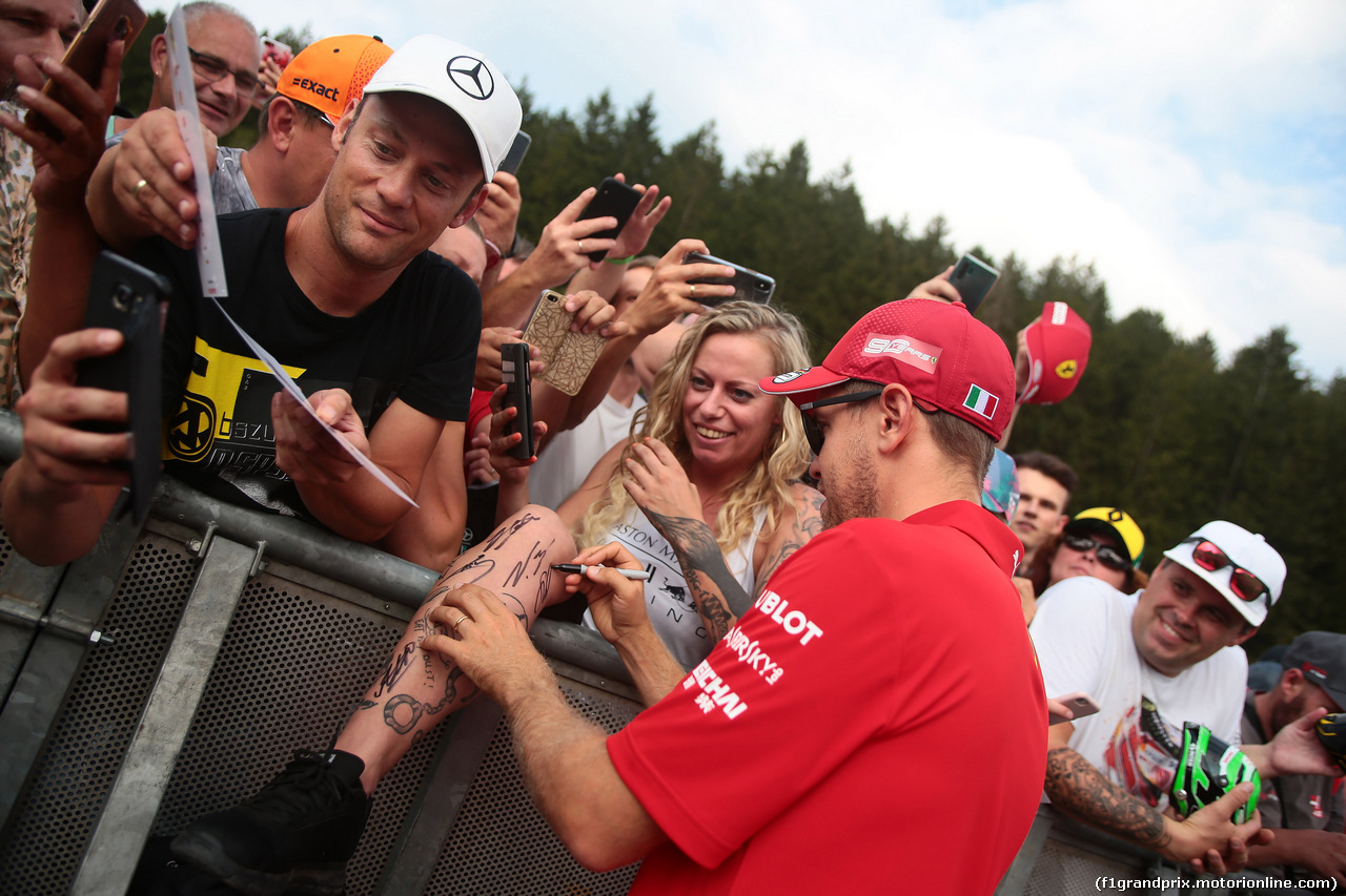 GP BELGIO, 29.08.2019 - Sebastian Vettel (GER) Ferrari SF90