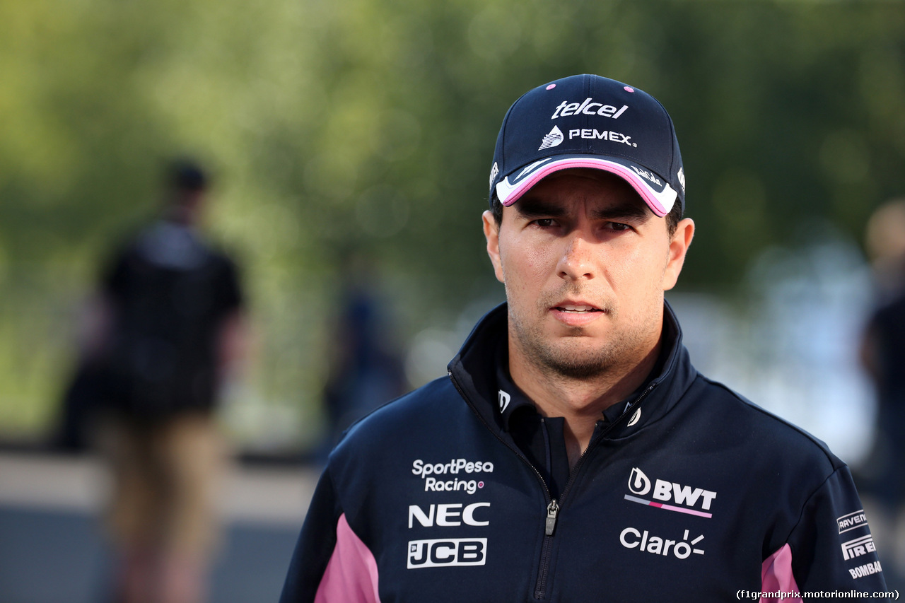 GP BELGIO, 30.08.2019 - Sergio Perez (MEX) Racing Point F1 Team RP19