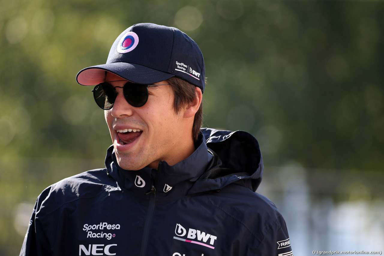 GP BELGIO, 30.08.2019 - Lance Stroll (CDN) Racing Point F1 Team RP19