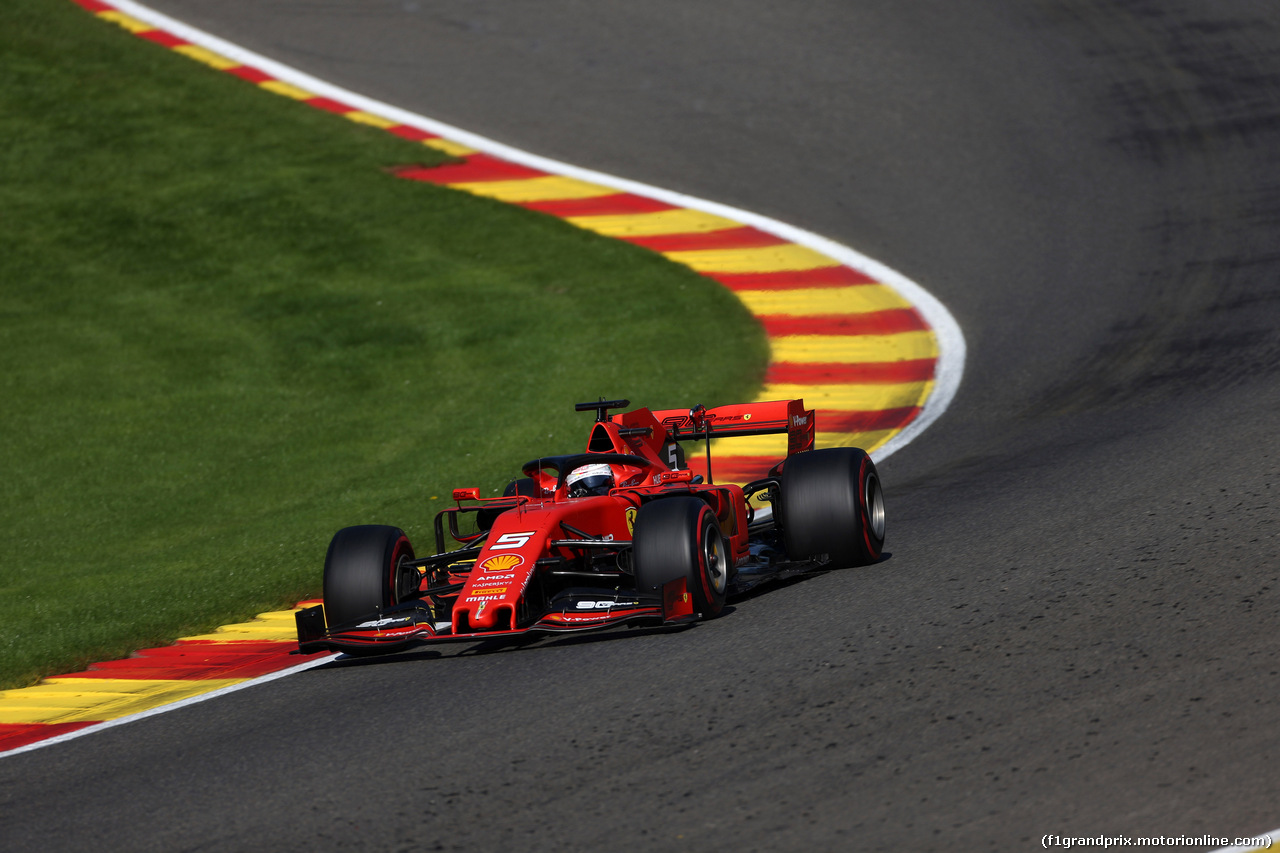 GP BELGIO, 30.08.2019 - Prove Libere 1, Sebastian Vettel (GER) Ferrari SF90