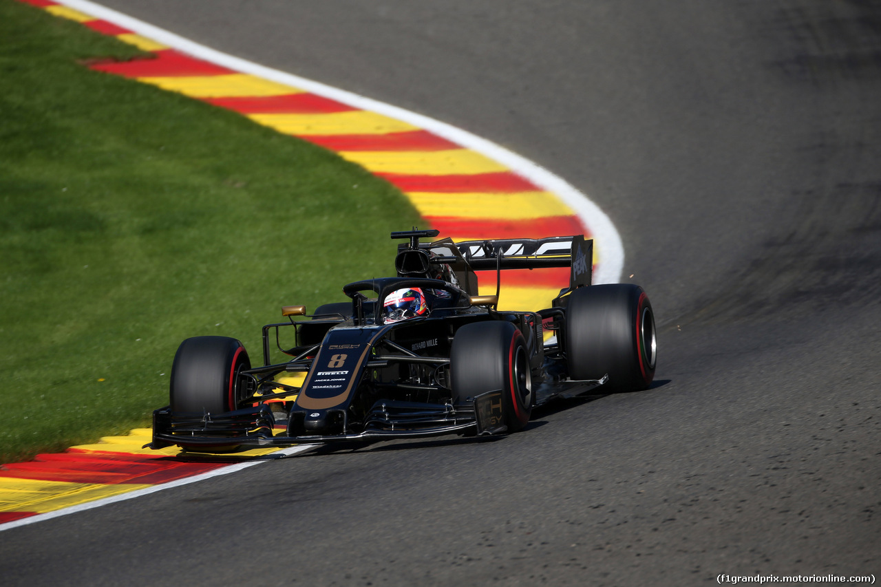 GP BELGIO, 30.08.2019 - Prove Libere 1, Romain Grosjean (FRA) Haas F1 Team VF-19