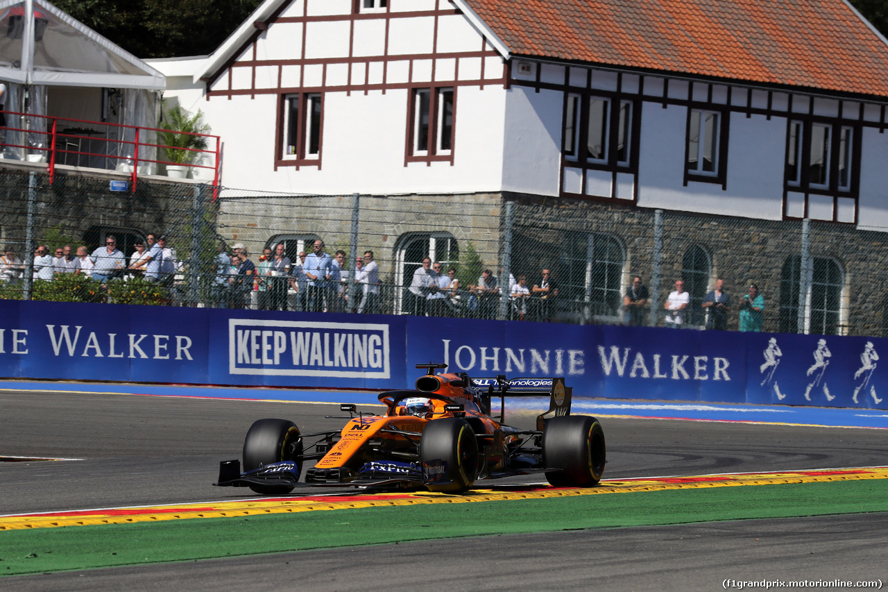 GP BELGIO, 30.08.2019 - Prove Libere 1, Carlos Sainz Jr (ESP) Mclaren F1 Team MCL34