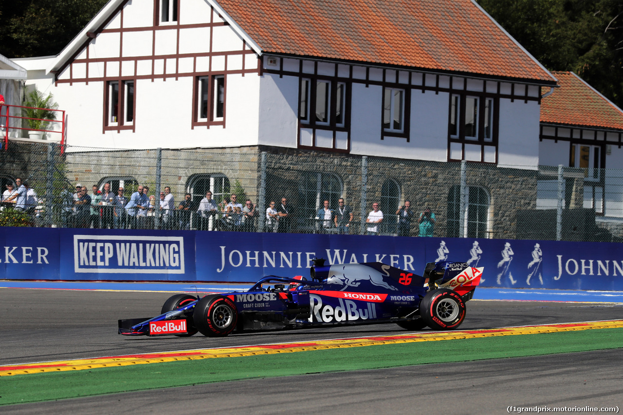 GP BELGIO, 30.08.2019 - Prove Libere 1, Daniil Kvyat (RUS) Scuderia Toro Rosso STR14 spins