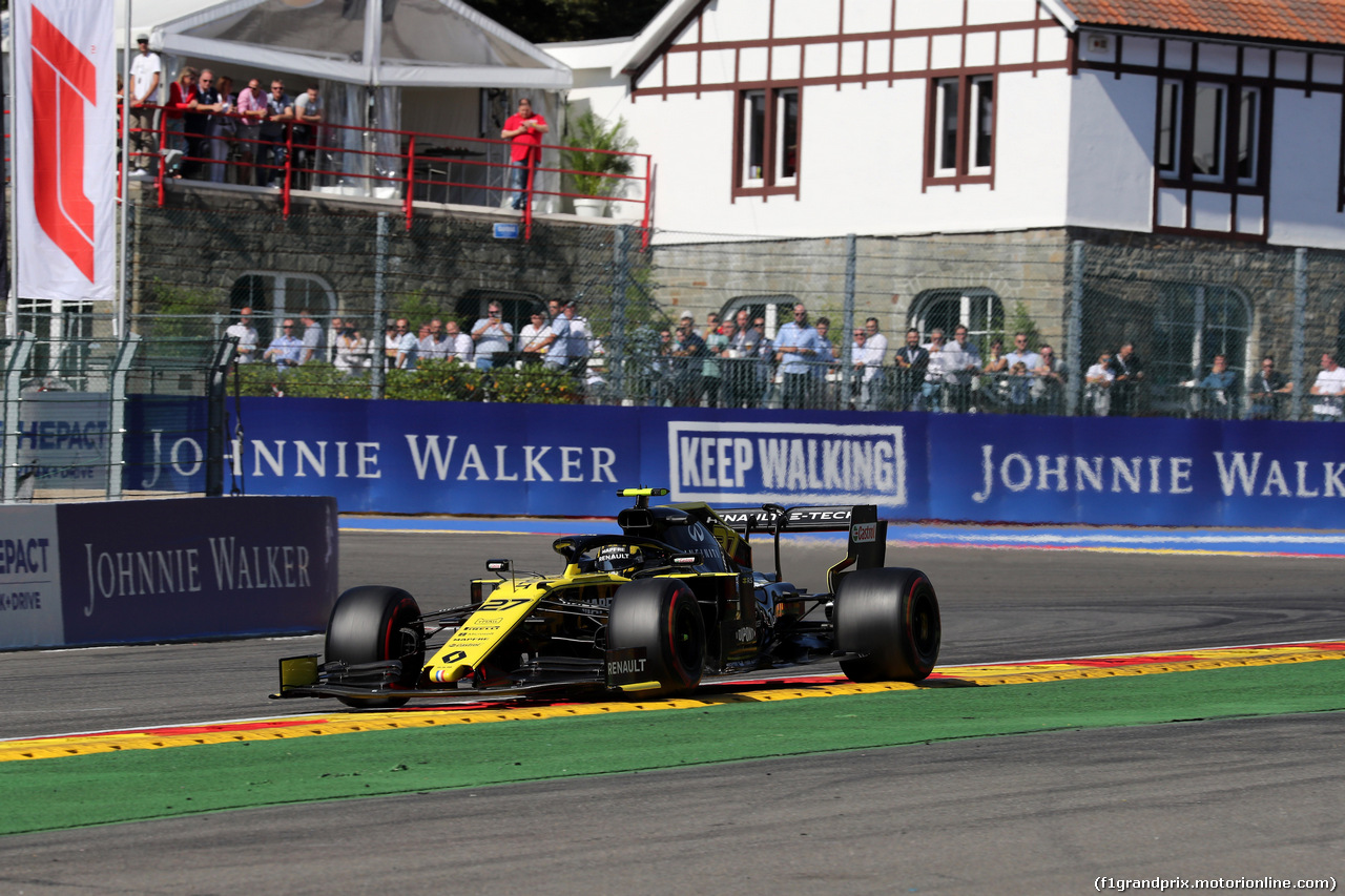 GP BELGIO, 30.08.2019 - Prove Libere 1, Nico Hulkenberg (GER) Renault Sport F1 Team RS19