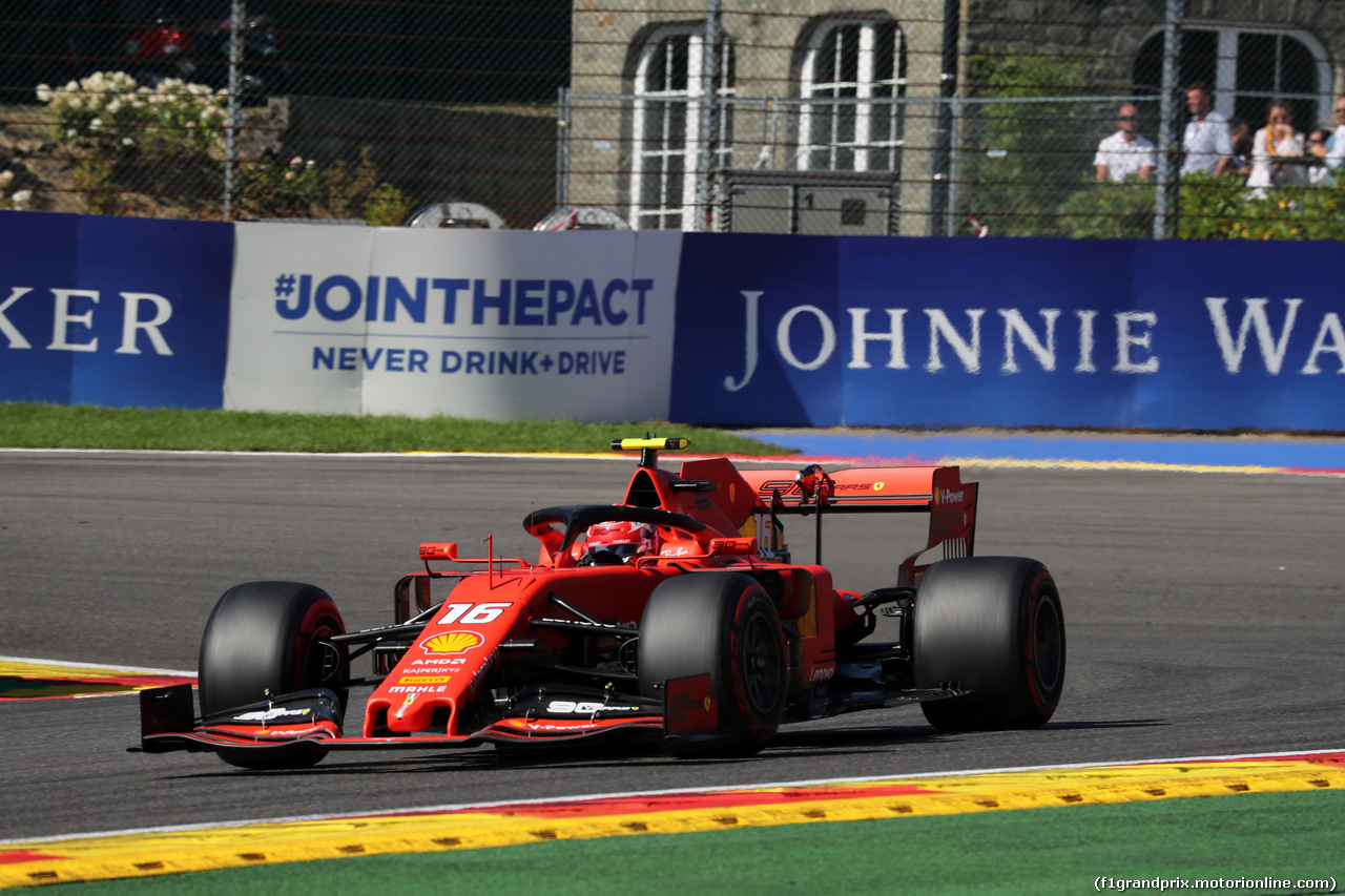 GP BELGIO, 30.08.2019 - Prove Libere 1, Charles Leclerc (MON) Ferrari SF90