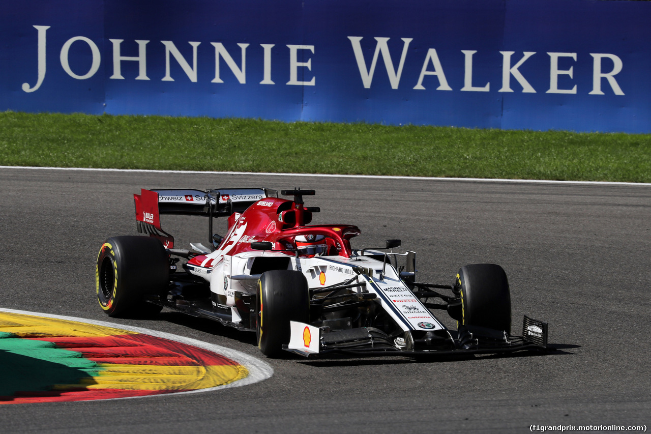 GP BELGIO, 30.08.2019 - Prove Libere 1, Kimi Raikkonen (FIN) Alfa Romeo Racing C38