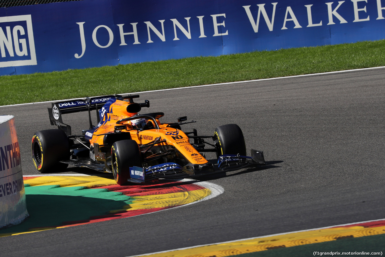 GP BELGIO, 30.08.2019 - Prove Libere 1, Carlos Sainz Jr (ESP) Mclaren F1 Team MCL34