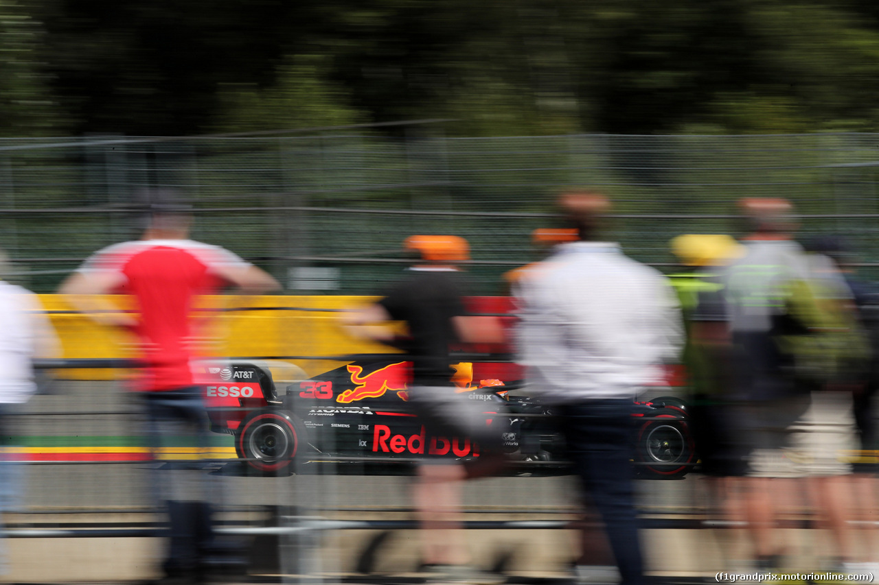 GP BELGIO, 30.08.2019 - Prove Libere 1, Max Verstappen (NED) Red Bull Racing RB15