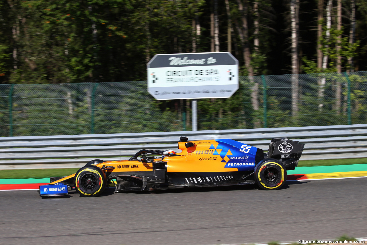 GP BELGIO, 30.08.2019 - Prove Libere 1, Carlos Sainz Jr (ESP) Mclaren F1 Team MCL34