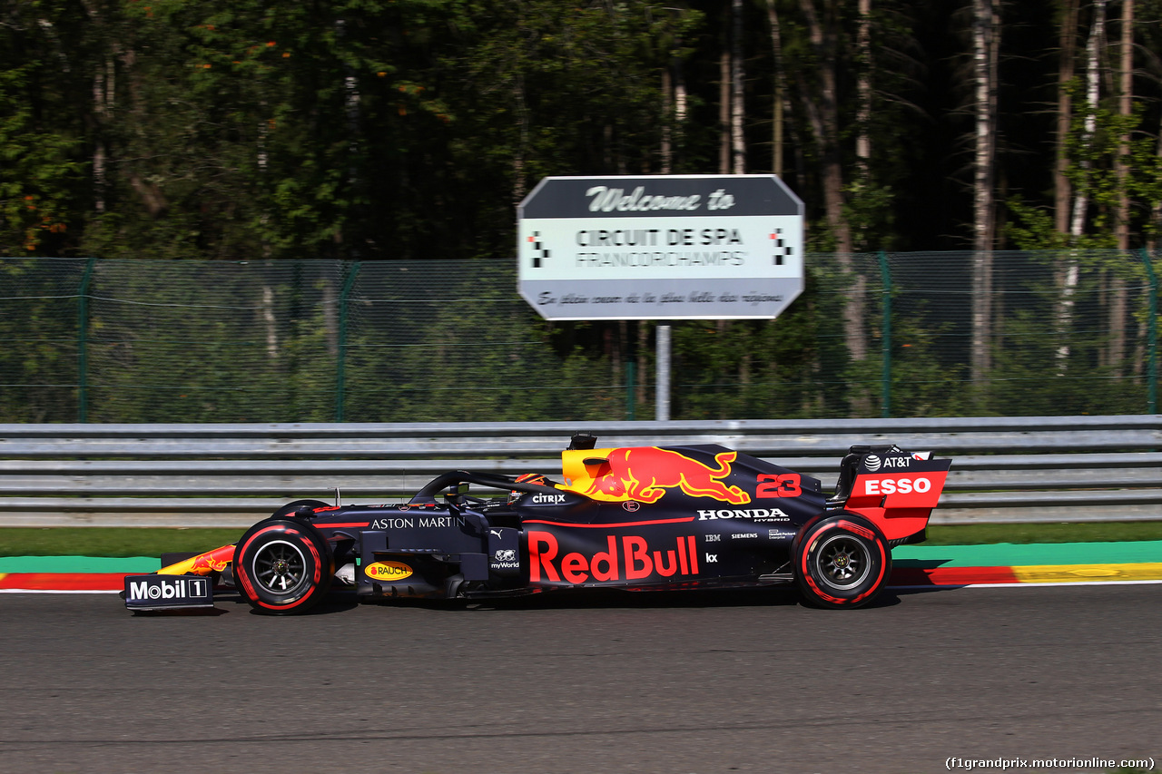 GP BELGIO, 30.08.2019 - Prove Libere 1, Alexander Albon (THA) Red Bull Racing RB15