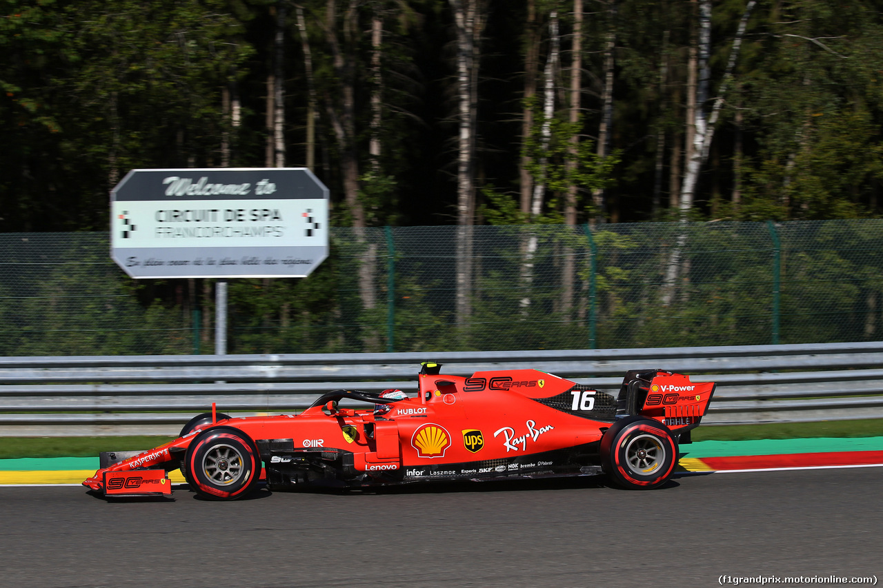 GP BELGIO, 30.08.2019 - Prove Libere 1, Charles Leclerc (MON) Ferrari SF90