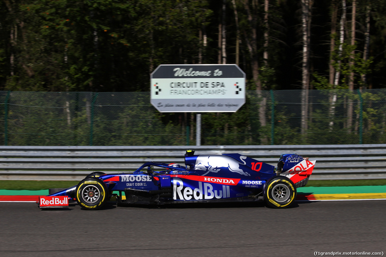 GP BELGIO, 30.08.2019 - Prove Libere 1, Pierre Gasly (FRA) Scuderia Toro Rosso STR14