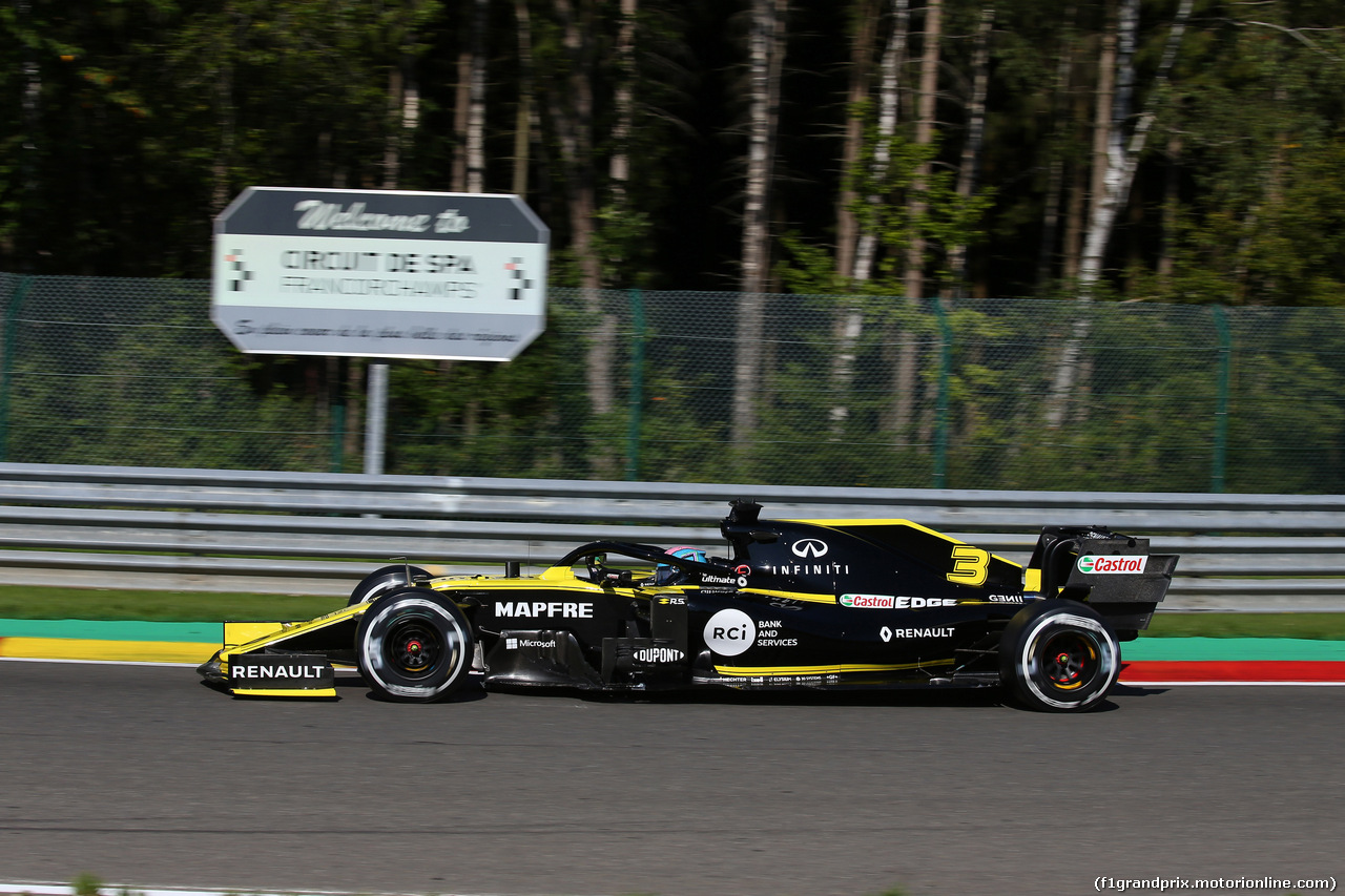 GP BELGIO, 30.08.2019 - Prove Libere 1, Daniel Ricciardo (AUS) Renault Sport F1 Team RS19