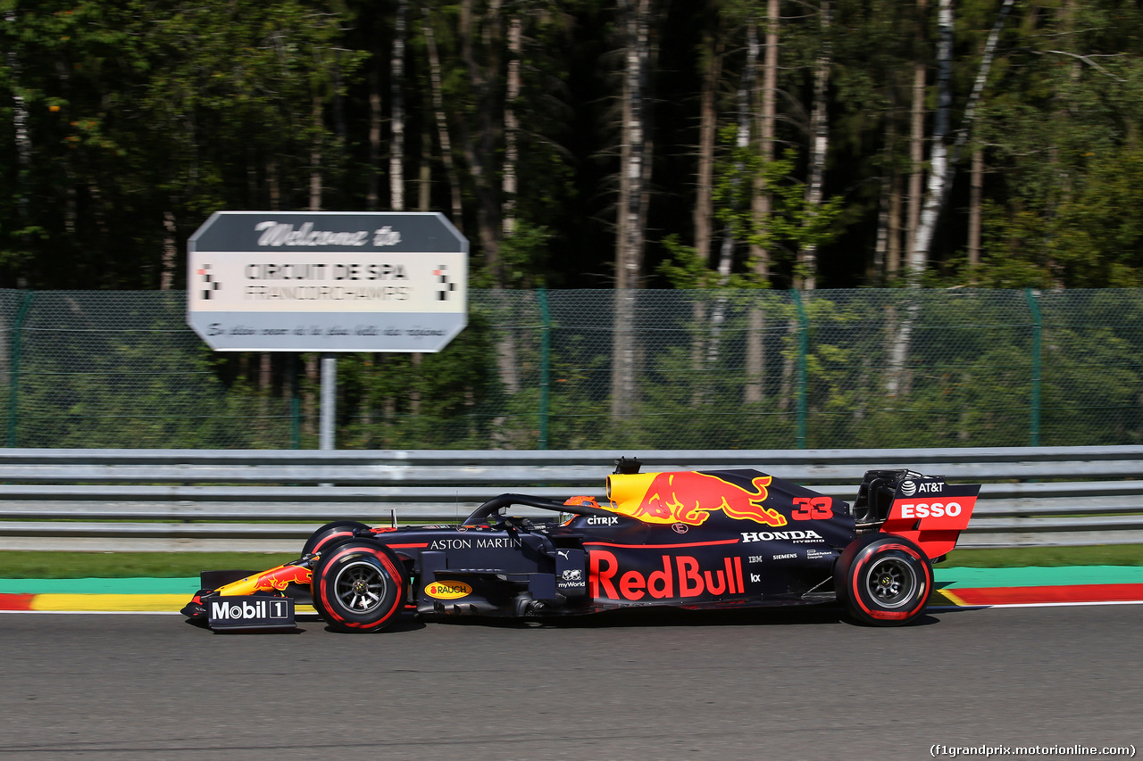 GP BELGIO, 30.08.2019 - Prove Libere 1, Max Verstappen (NED) Red Bull Racing RB15