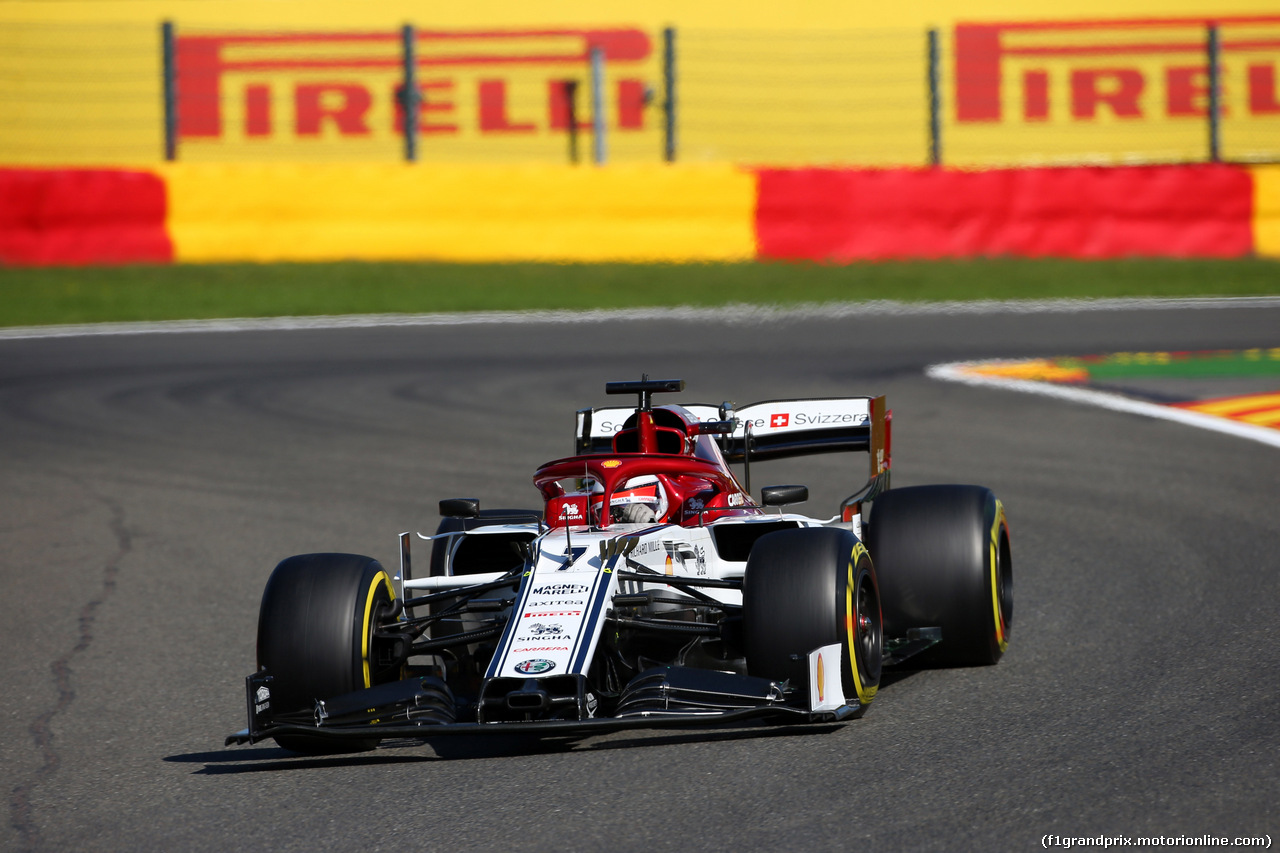 GP BELGIO, 30.08.2019 - Prove Libere 1, Kimi Raikkonen (FIN) Alfa Romeo Racing C38