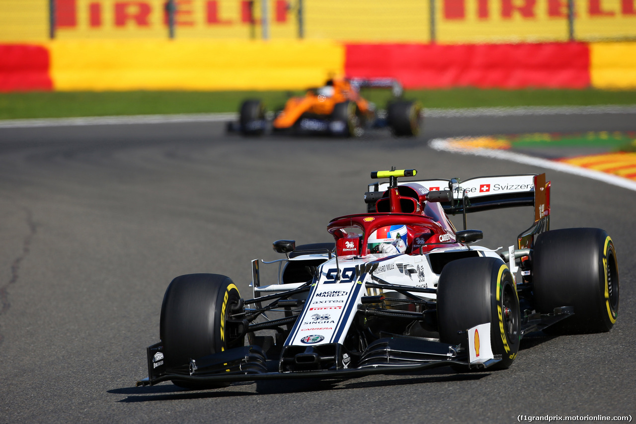 GP BELGIO, 30.08.2019 - Prove Libere 1, Antonio Giovinazzi (ITA) Alfa Romeo Racing C38