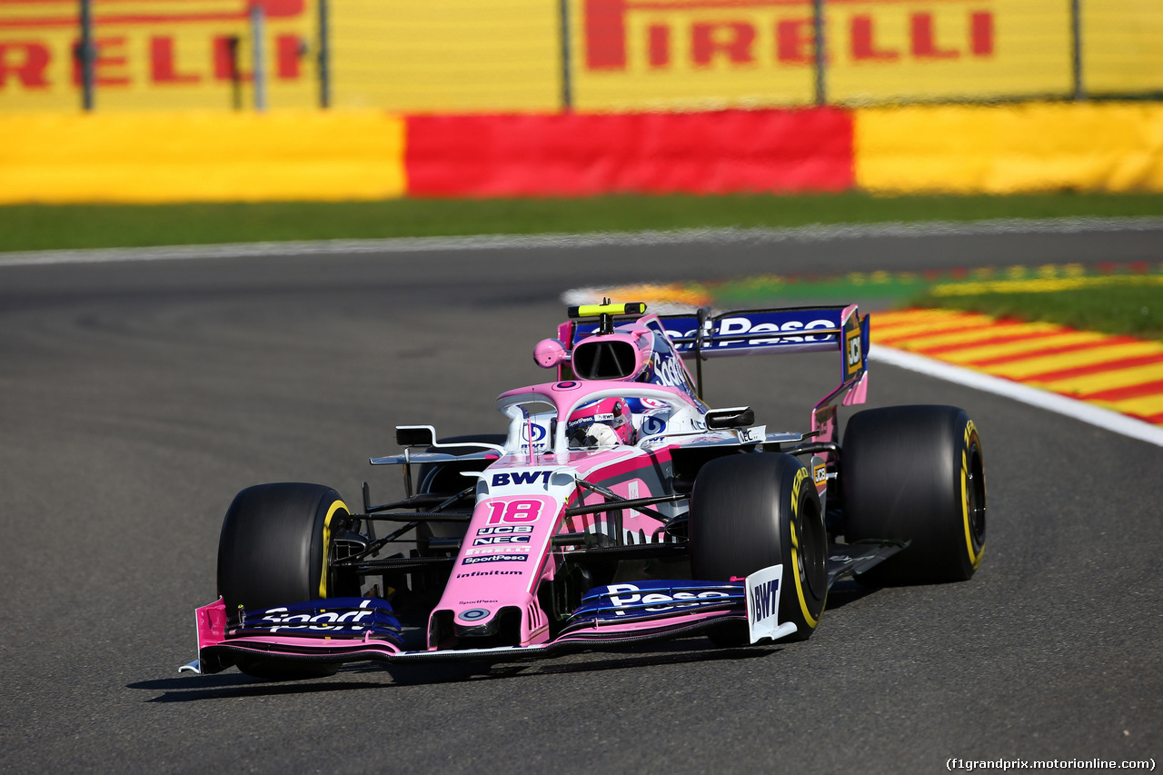 GP BELGIO, 30.08.2019 - Prove Libere 1, Lance Stroll (CDN) Racing Point F1 Team RP19