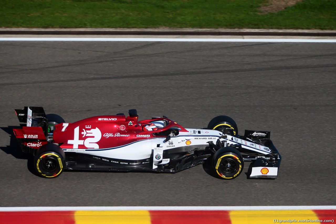 GP BELGIO, 30.08.2019 - Prove Libere 1, Kimi Raikkonen (FIN) Alfa Romeo Racing C38