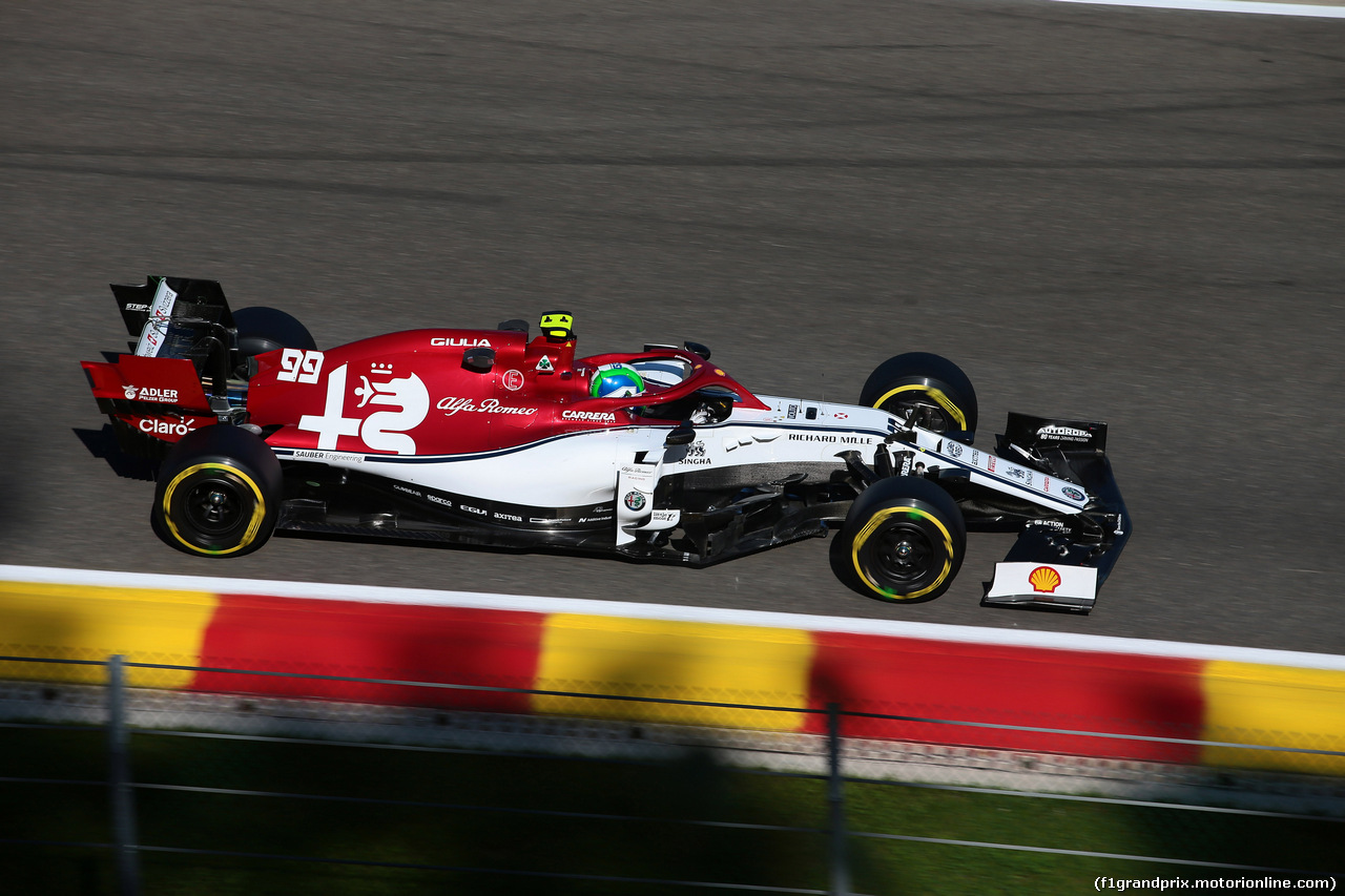 GP BELGIO, 30.08.2019 - Prove Libere 1, Antonio Giovinazzi (ITA) Alfa Romeo Racing C38