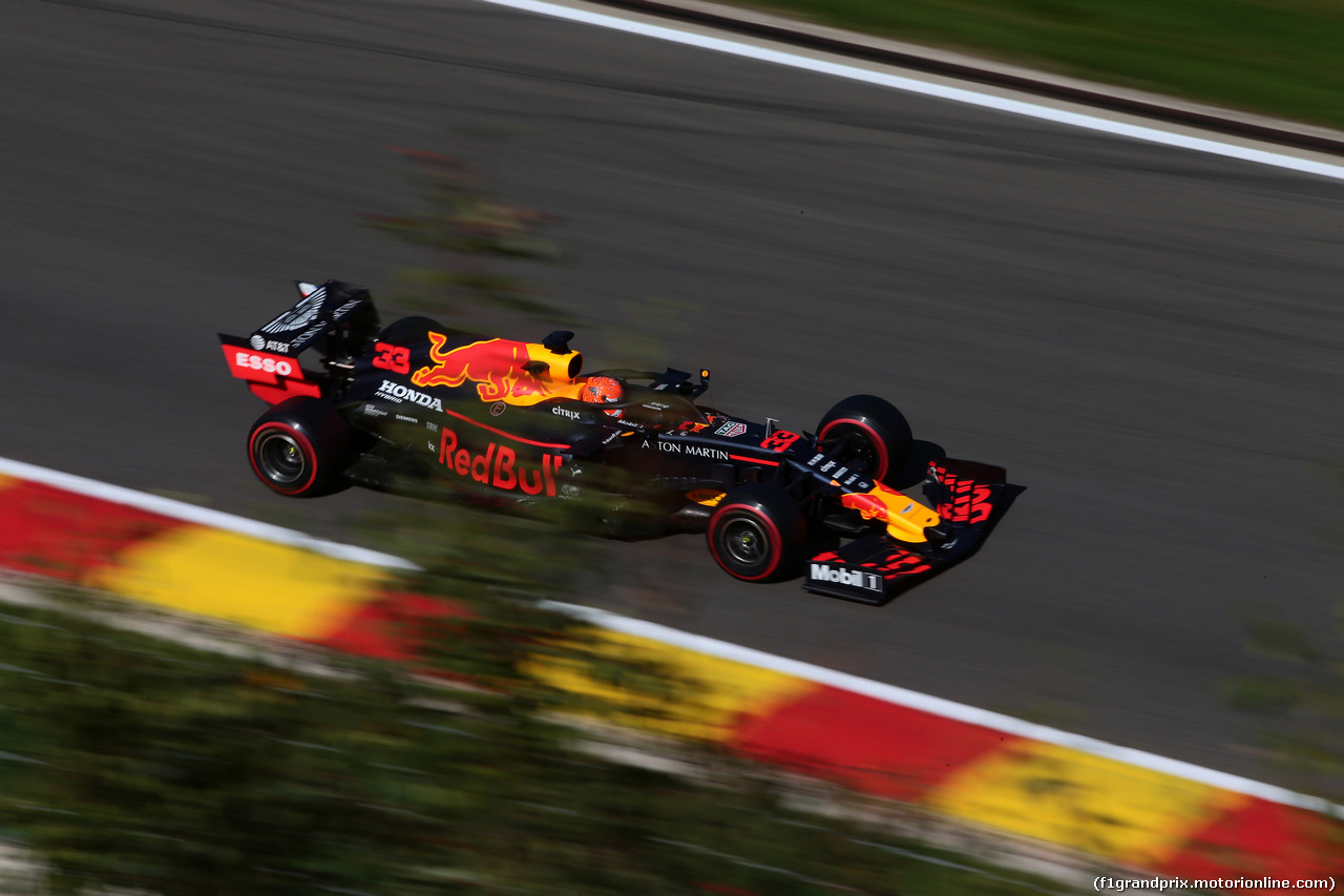 GP BELGIO, 30.08.2019 - Prove Libere 1, Max Verstappen (NED) Red Bull Racing RB15