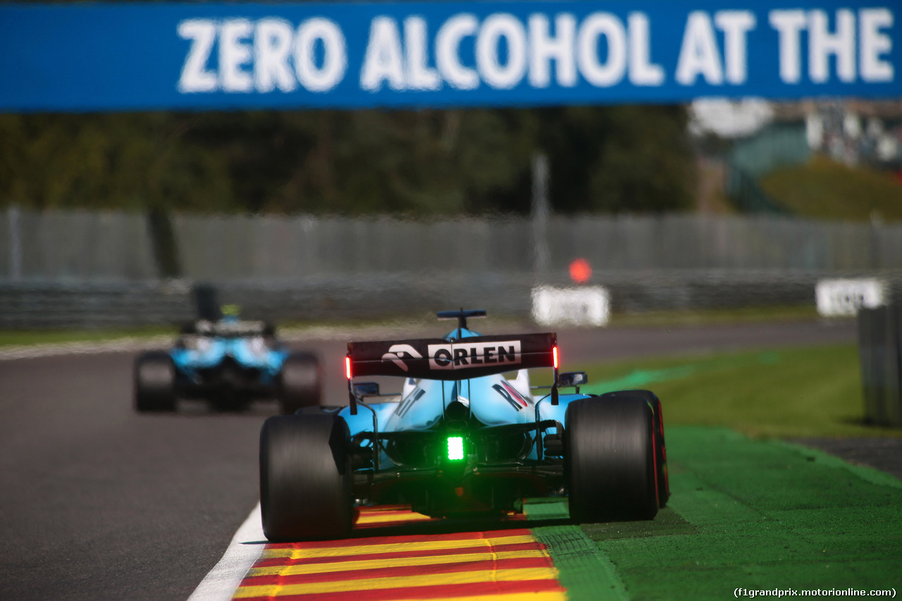 GP BELGIO, 30.08.2019 - Prove Libere 1, Robert Kubica (POL) Williams Racing FW42 e Nicholas Latifi (CDN) Williams Racing Test e Development Driver