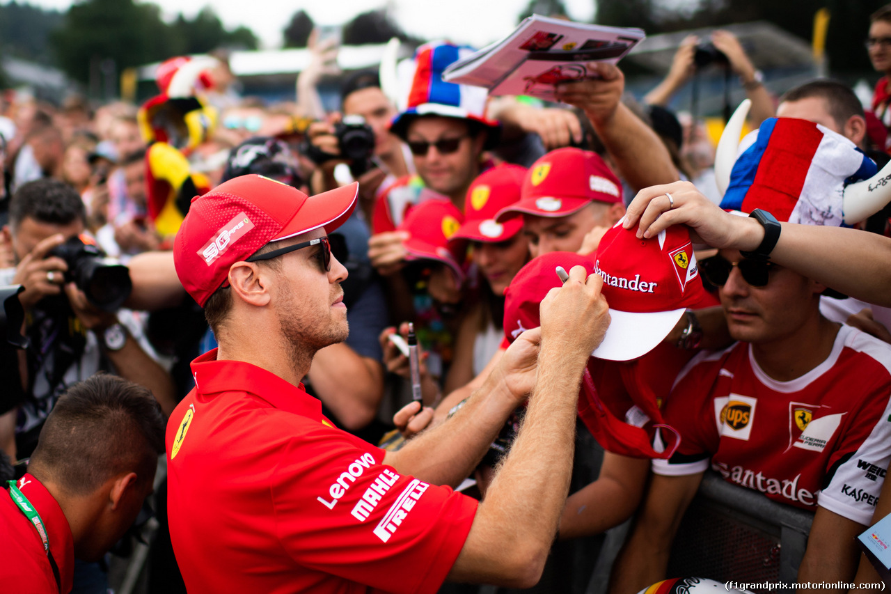 GP BELGIO, 29.08.2019 - Sebastian Vettel (GER) Ferrari SF90