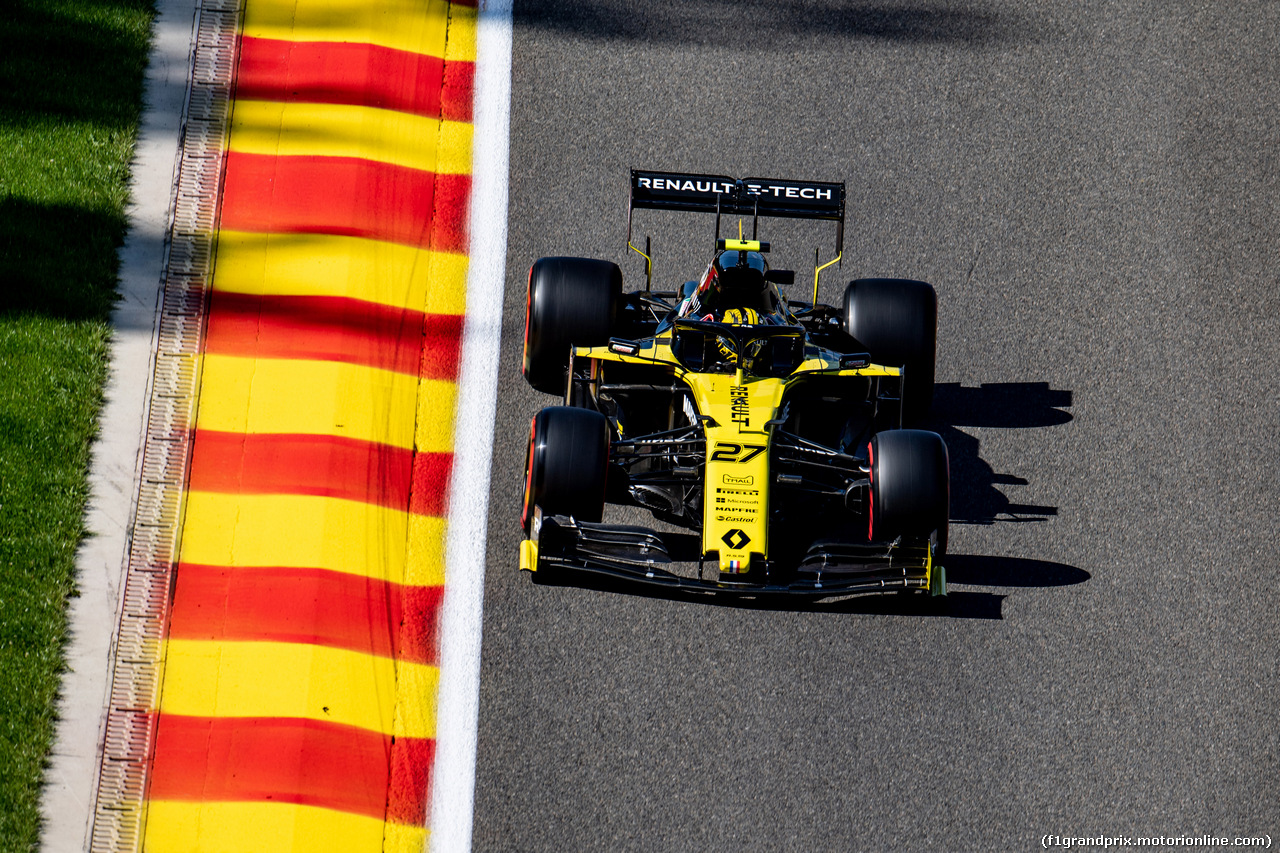 GP BELGIO, 30.08.2019 - Prove Libere 1, Nico Hulkenberg (GER) Renault Sport F1 Team RS19