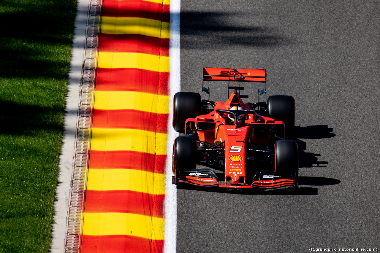 GP BELGIO, 30.08.2019 - Prove Libere 1, Sebastian Vettel (GER) Ferrari SF90