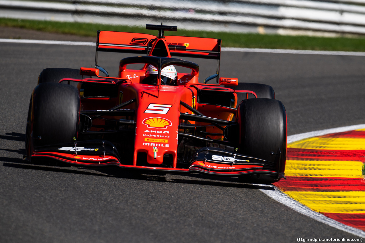 GP BELGIO, 30.08.2019 - Prove Libere 1, Sebastian Vettel (GER) Ferrari SF90