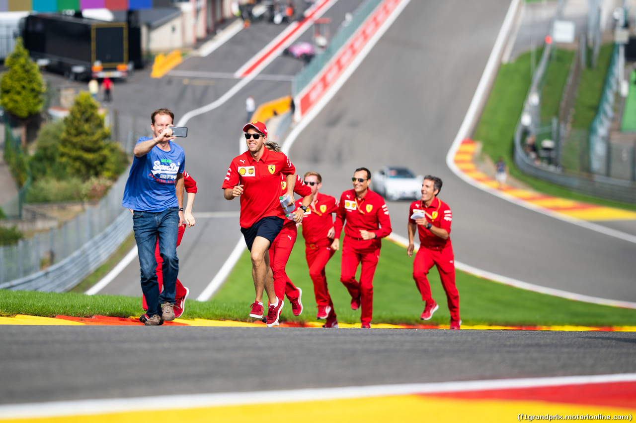 GP BELGIO, 29.08.2019 - Sebastian Vettel (GER) Ferrari SF90