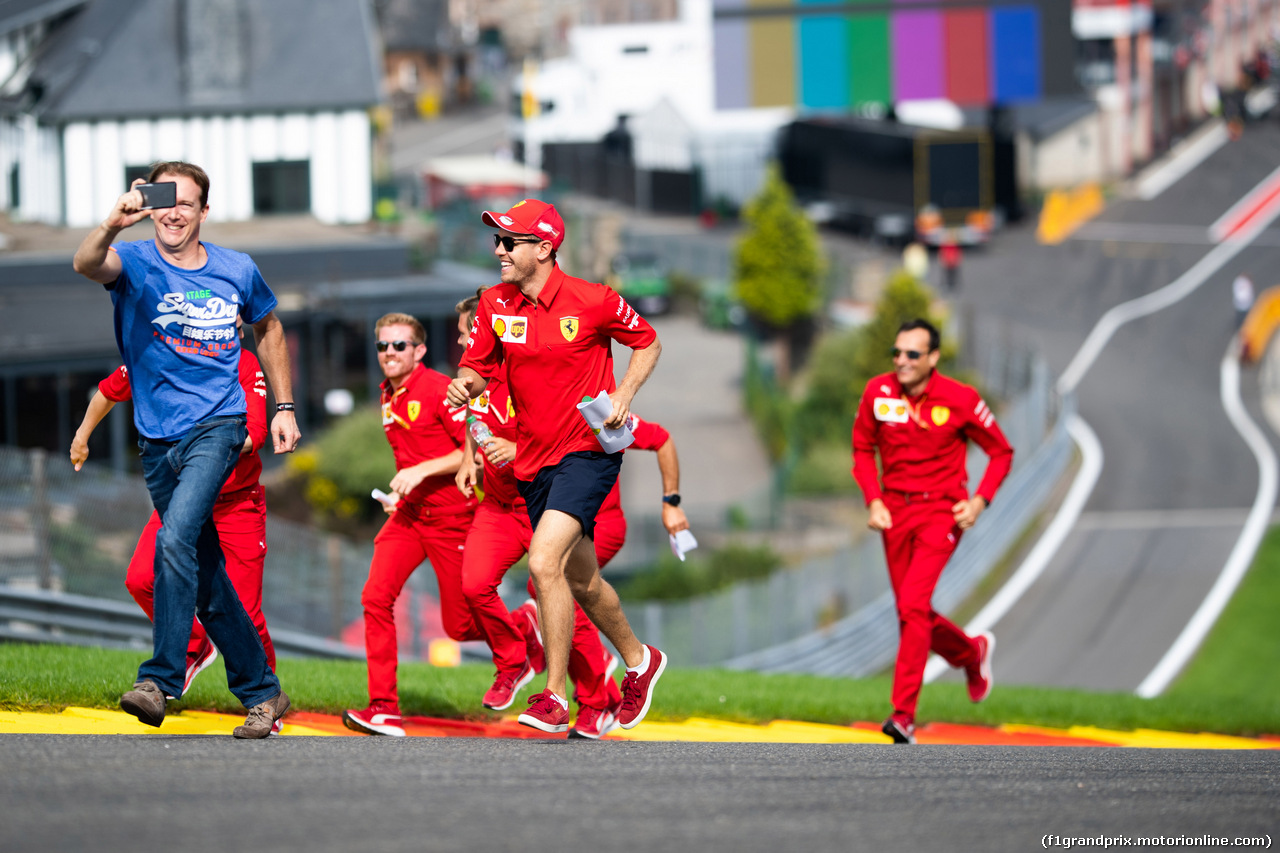 GP BELGIO, 29.08.2019 - Sebastian Vettel (GER) Ferrari SF90