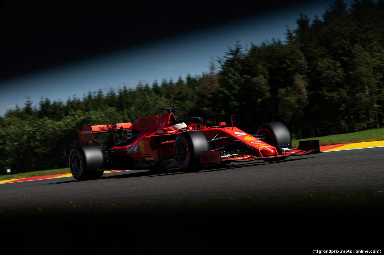 GP BELGIO, 30.08.2019 - Prove Libere 1, Sebastian Vettel (GER) Ferrari SF90