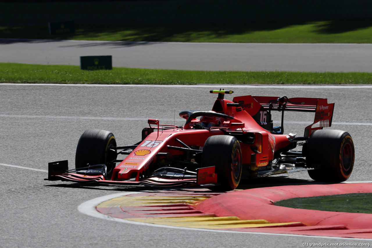 GP BELGIO, 30.08.2019 -  Prove Libere 2, Charles Leclerc (MON) Ferrari SF90