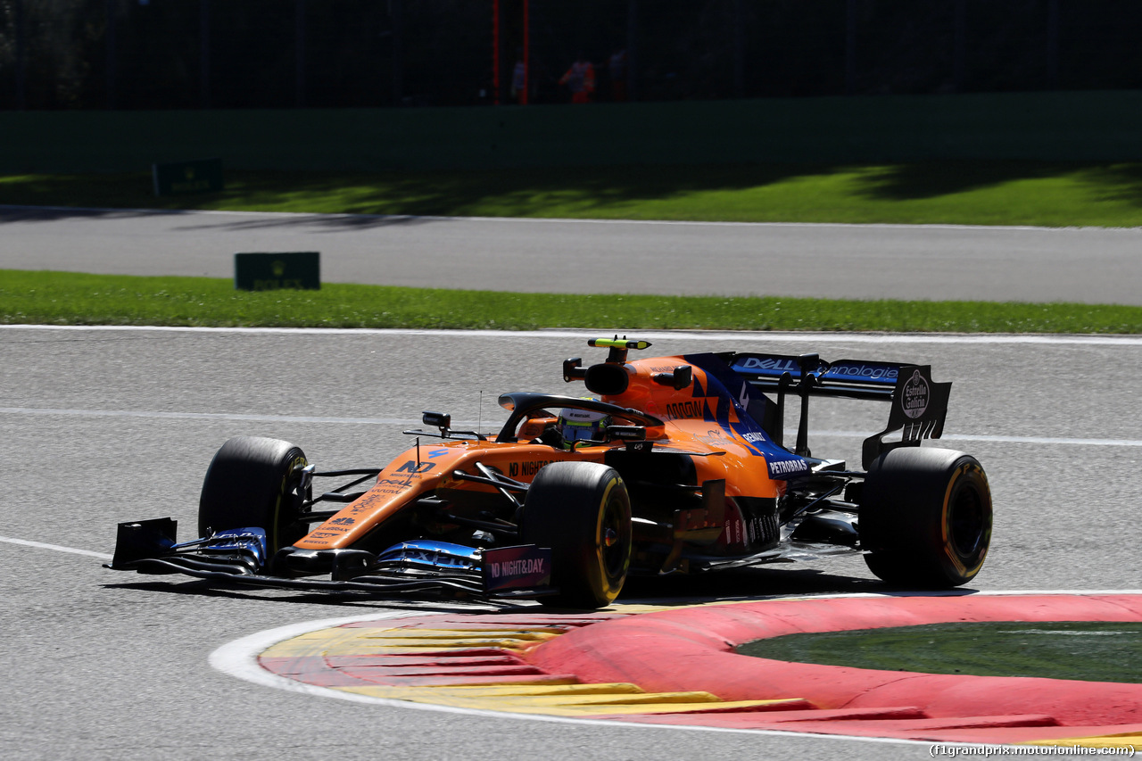 GP BELGIO, 30.08.2019 -  Prove Libere 2, Lando Norris (GBR) Mclaren F1 Team MCL34