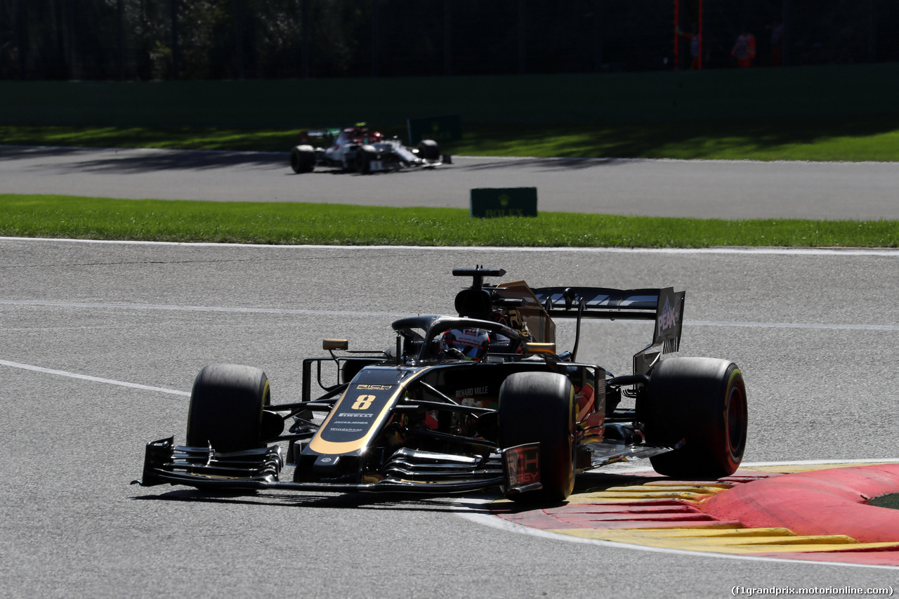 GP BELGIO, 30.08.2019 -  Prove Libere 2, Romain Grosjean (FRA) Haas F1 Team VF-19