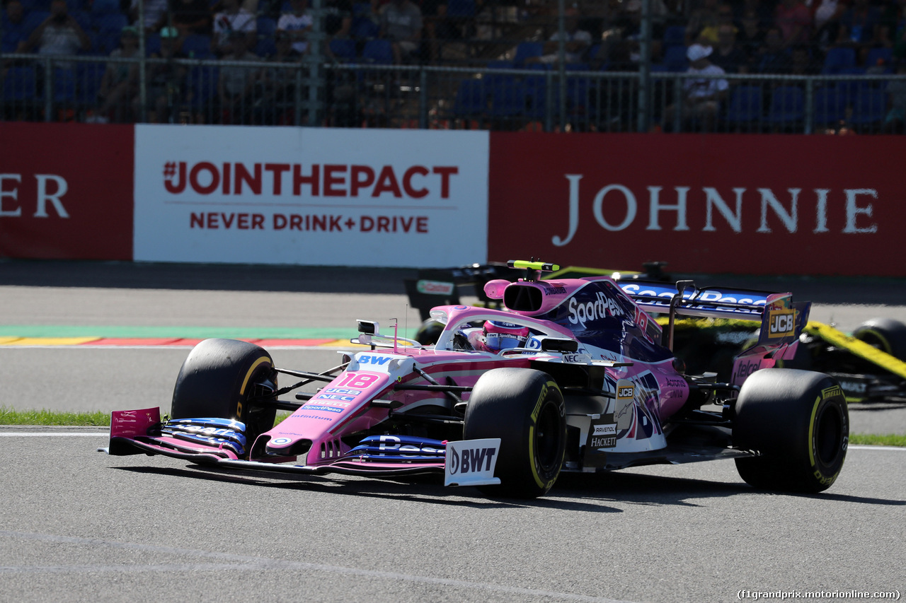 GP BELGIO, 30.08.2019 -  Prove Libere 2, Lance Stroll (CDN) Racing Point F1 Team RP19