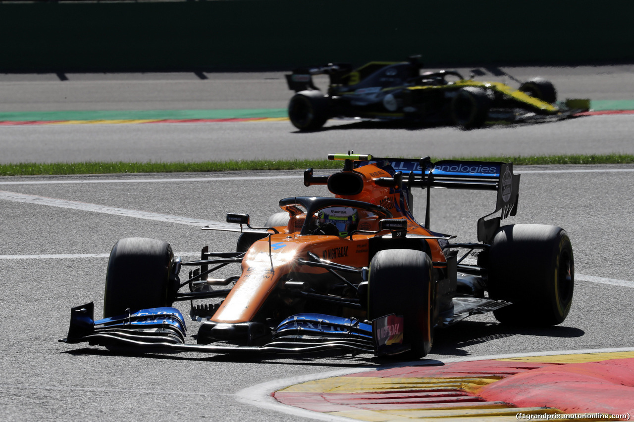 GP BELGIO, 30.08.2019 -  Prove Libere 2, Lando Norris (GBR) Mclaren F1 Team MCL34