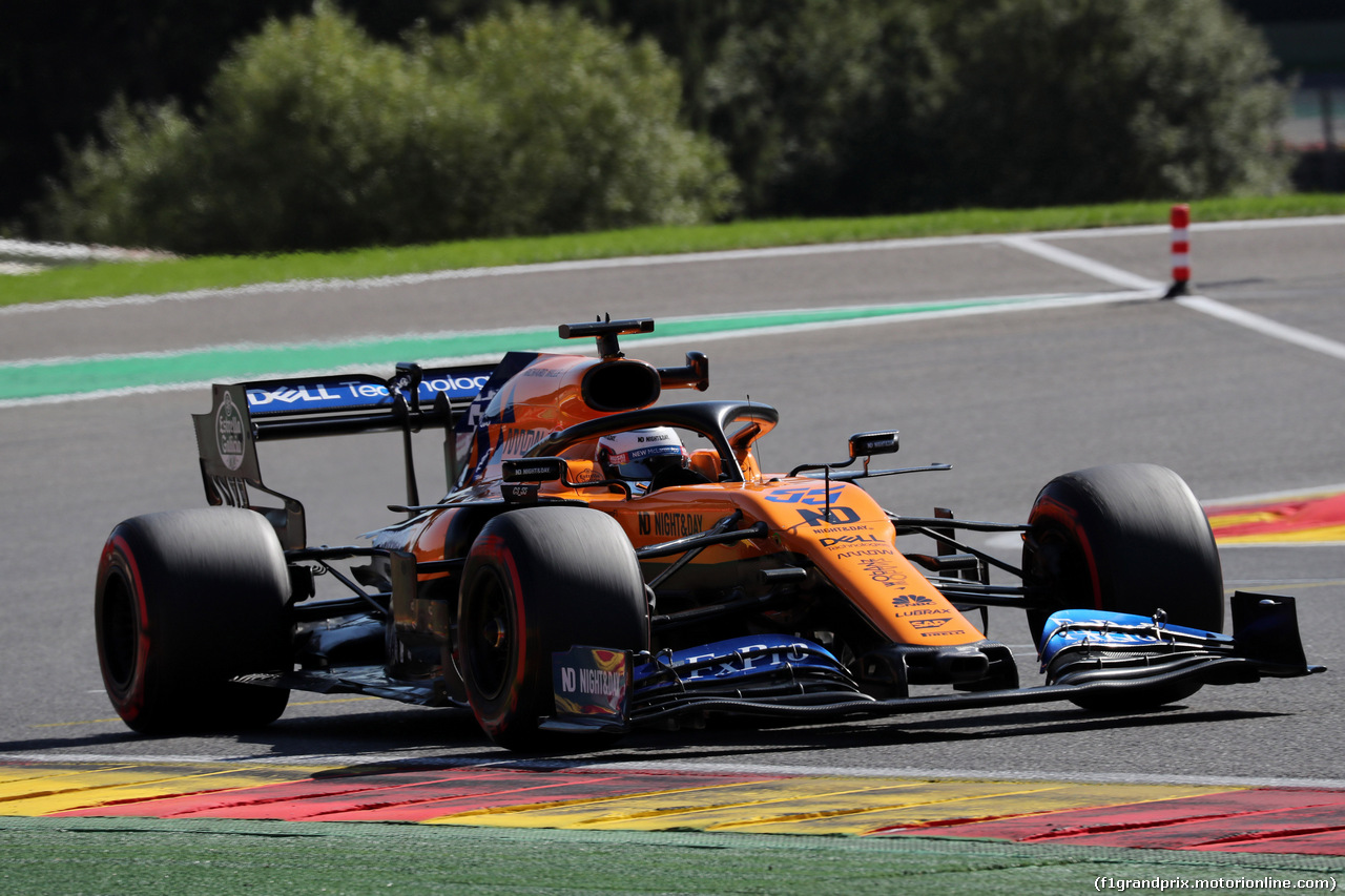 GP BELGIO, 30.08.2019 -  Prove Libere 2, Carlos Sainz Jr (ESP) Mclaren F1 Team MCL34