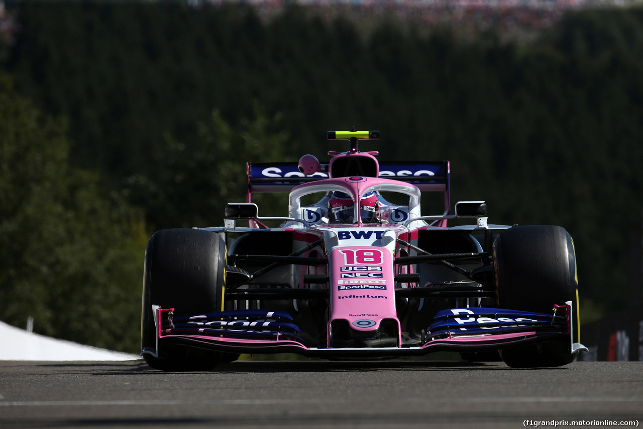 GP BELGIO, 30.08.2019 -  Prove Libere 2, Sergio Perez (MEX) Racing Point F1 Team RP19