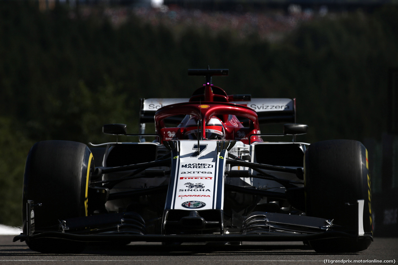 GP BELGIO, 30.08.2019 -  Prove Libere 2, Kimi Raikkonen (FIN) Alfa Romeo Racing C38