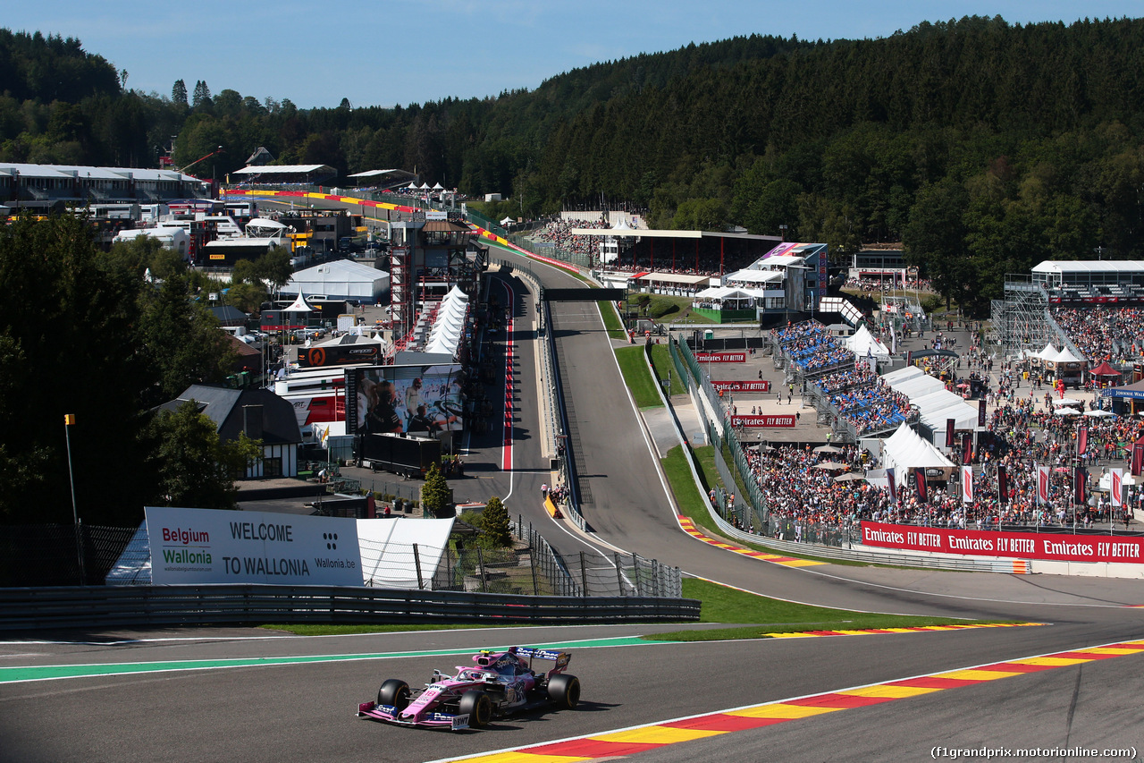 GP BELGIO, 30.08.2019 -  Prove Libere 2, Lance Stroll (CDN) Racing Point F1 Team RP19